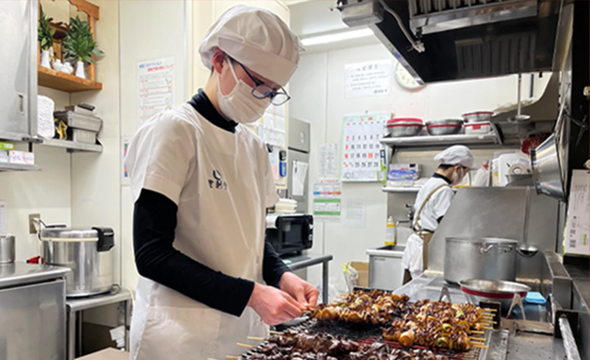 働いている様子